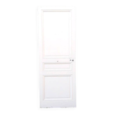 Communication door H219.5xL80cm, old panelled and moulded.