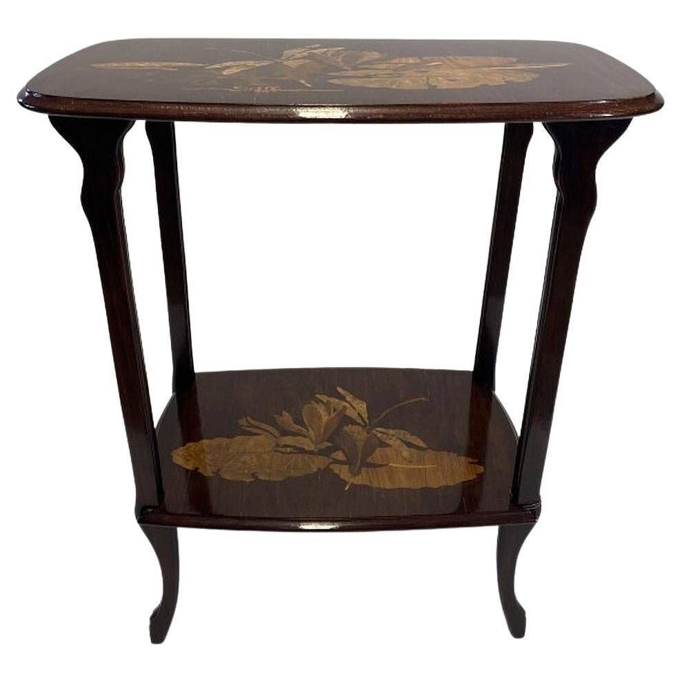 Art Nouveau side table by Emille Gallé