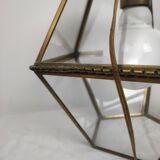 Lantern walkable glass and brass
