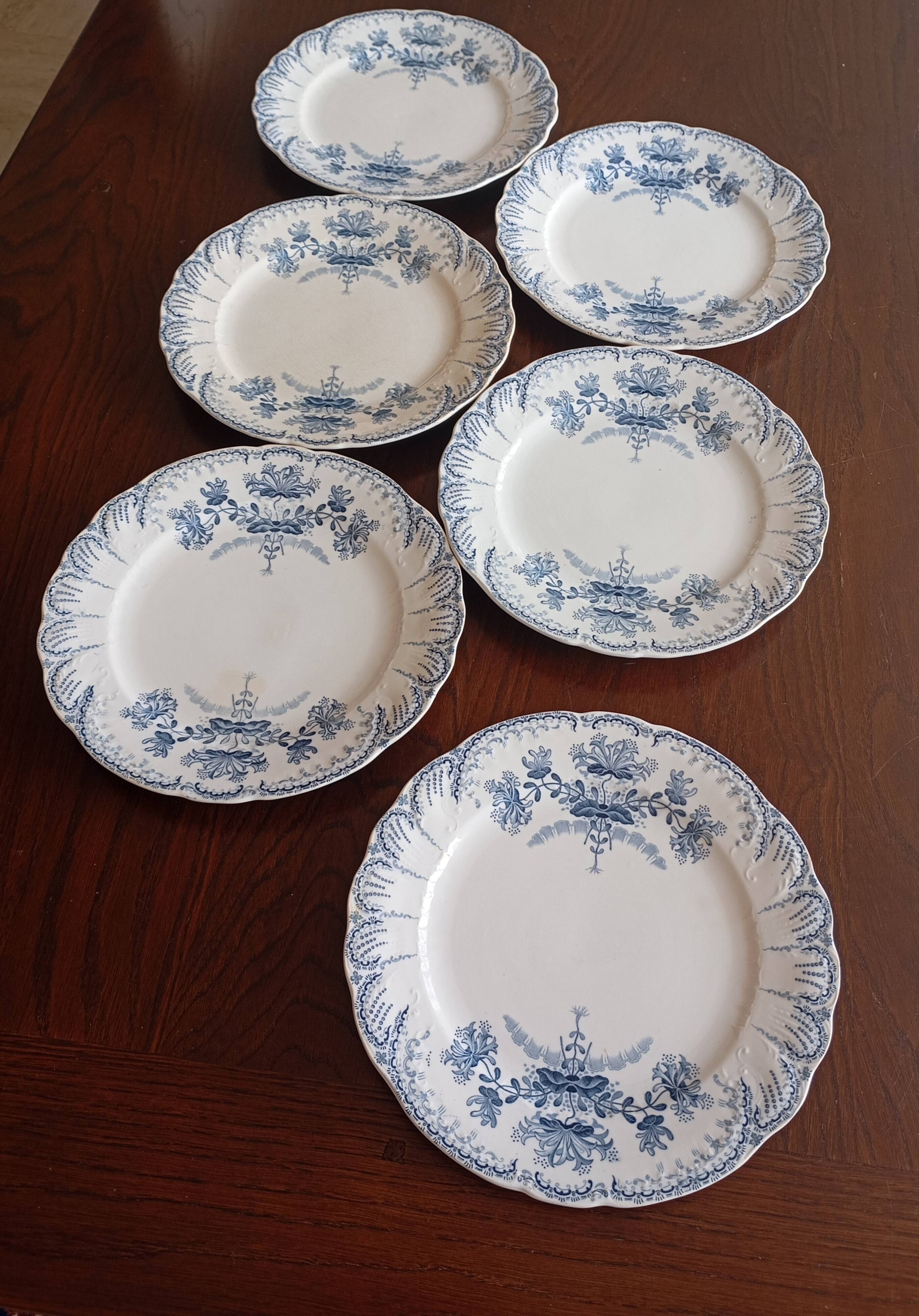 Flat plates ironstone St Amand Hamage 'Regency'