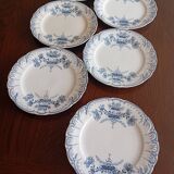 Flat plates ironstone St Amand Hamage 'Regency'