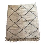 Tapis berbère beni ouarain, 141x128 cm