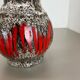 Vase en poterie Zig Zag fabriqué par Scheurich, Allemagne, années 1970