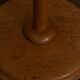Vintage Scandinavian pine floor lamp with fabric shade