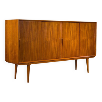 Buffet haut en teck modèle 19 par Gunni Omann pour Omann Jun, Danemark, années 1960