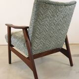 Vintage teak mid century armchair