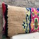 Vintage Berber kilim cushion cover: Moroccan wool cushion 60x40cm