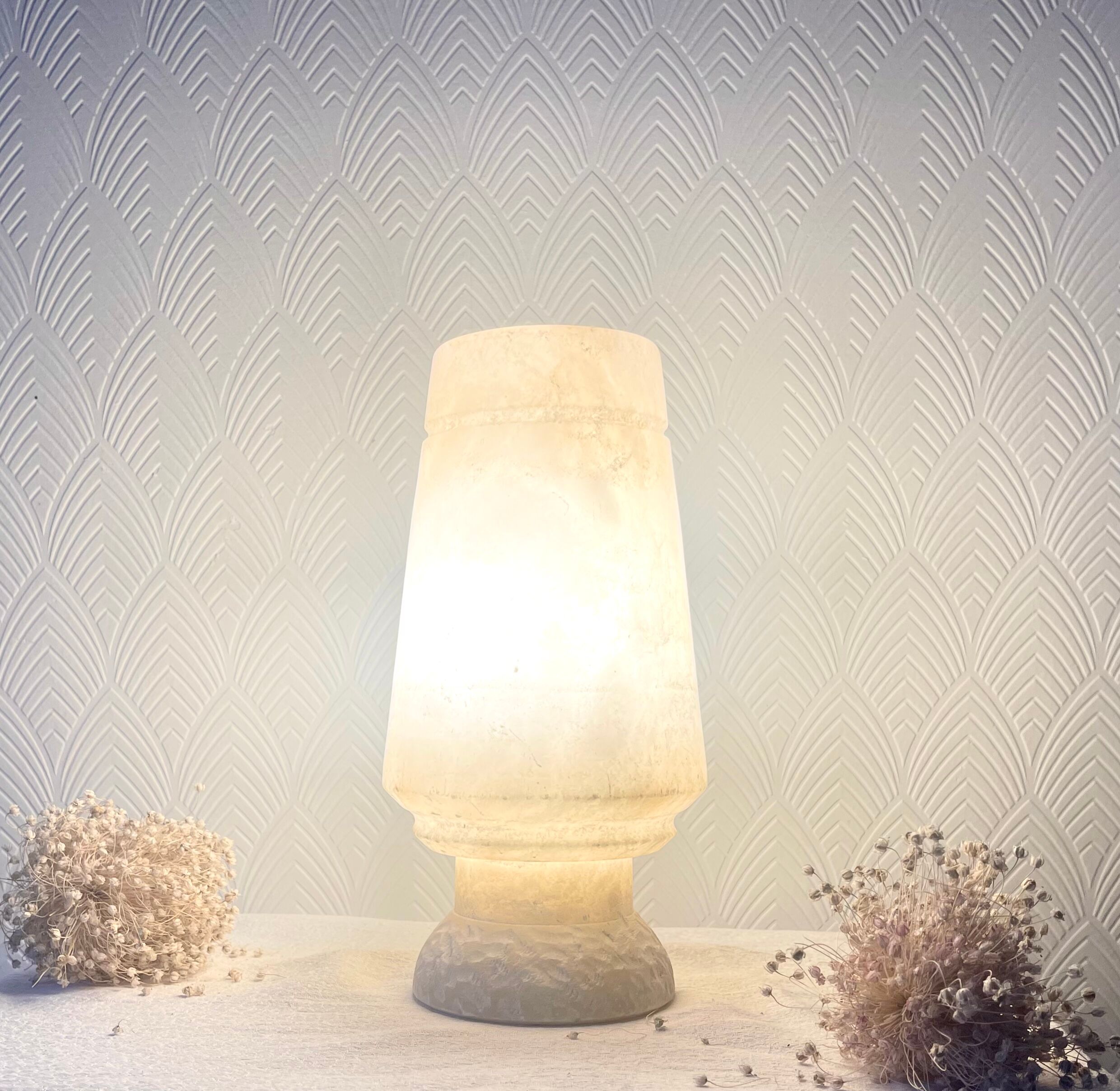 Alabaster lamp 1960
