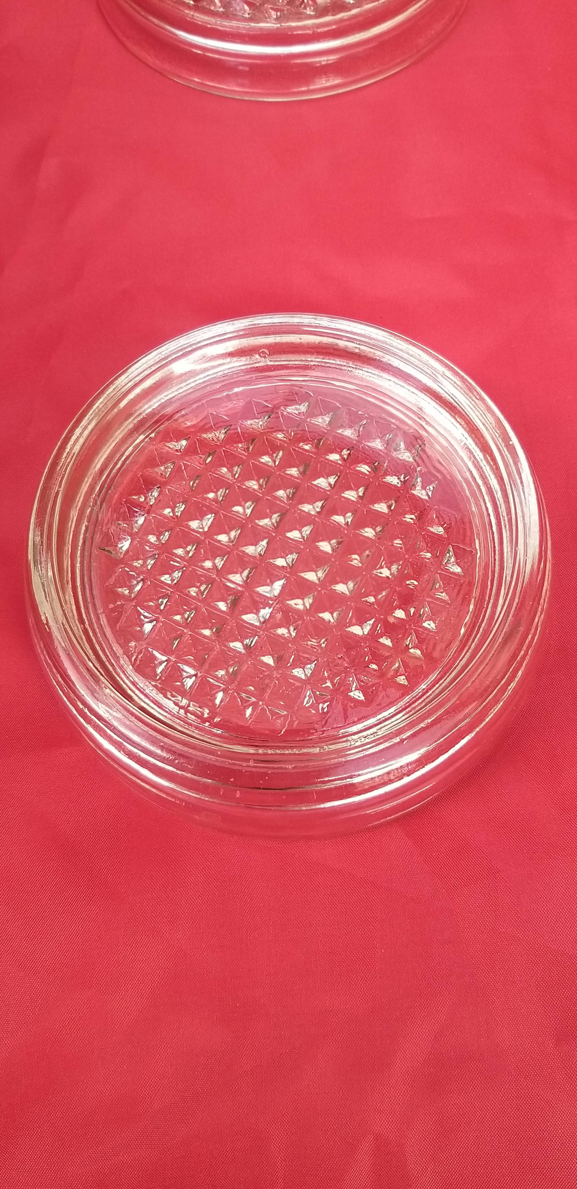 Glass bowl for table leg