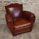 Fauteuil club dossier moustache