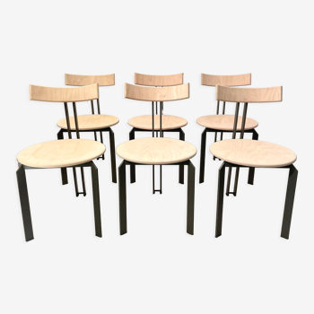 6 chairs model Zeta, Martin Haksteen, Harvink 1980