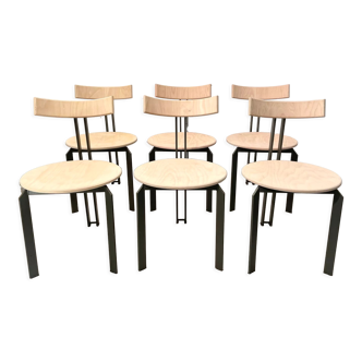 6 chairs model Zeta, Martin Haksteen, Harvink 1980