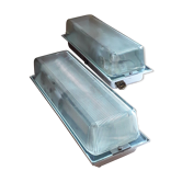 Paire appliques rectangle industrielle