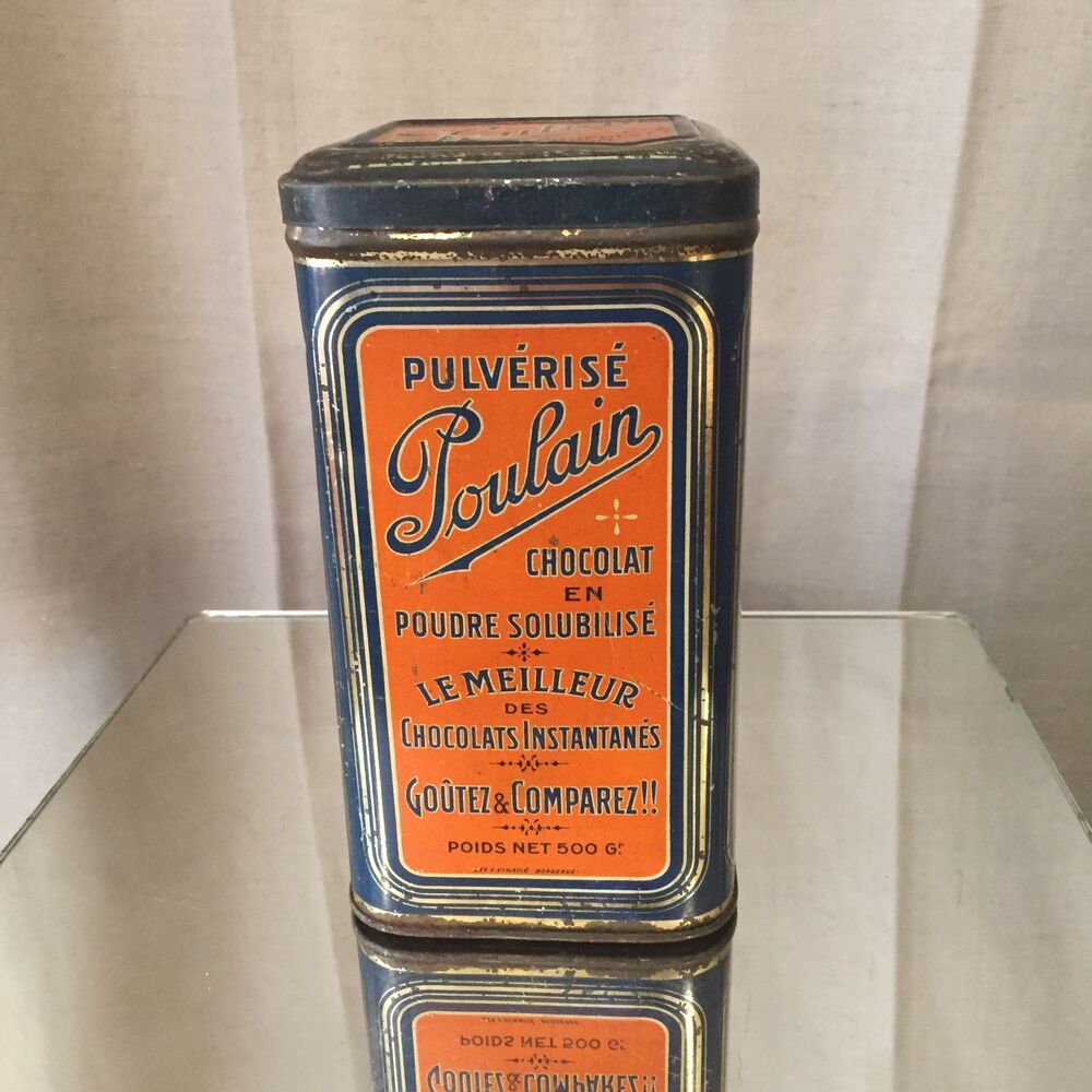 Boîte publicitaire chocolat Poulain