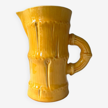 Vintage St Clément pitcher, bamboo decor