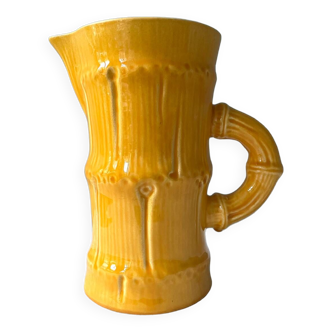 Vintage St Clément pitcher, bamboo decor