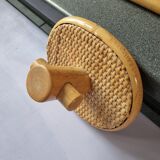 Bathroom wicker hooks and towel holder