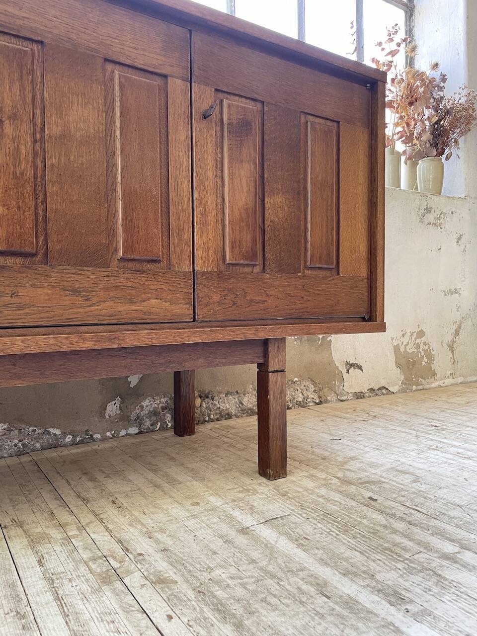 1950s modernist oak sideboard