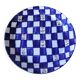 Large gingham ceramic dish