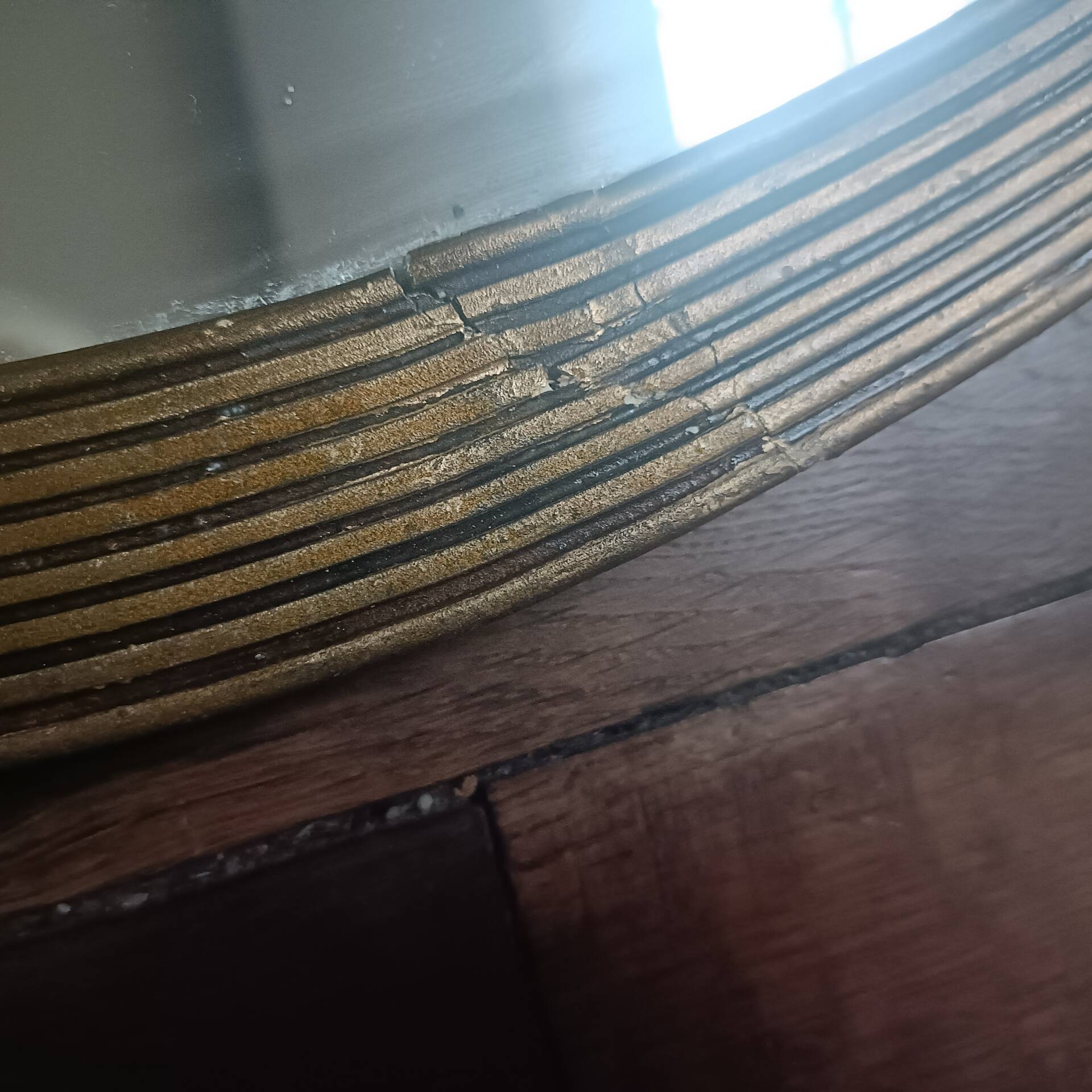 Art Deco oval mirror