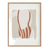 Framed female figure giclee art print 50x70cm