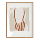 Framed female figure giclee art print 50x70cm