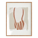 Framed female figure giclee art print 50x70cm