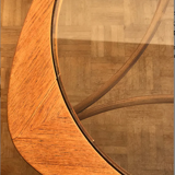 Teak coffee coffee table and 1960s Nathan Glass Edition