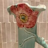 Large Art Nouveau barbotine vase