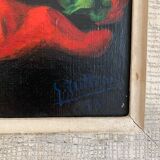 Oil on Canvas Still Life Gabriel Jutteau Vintage 1958