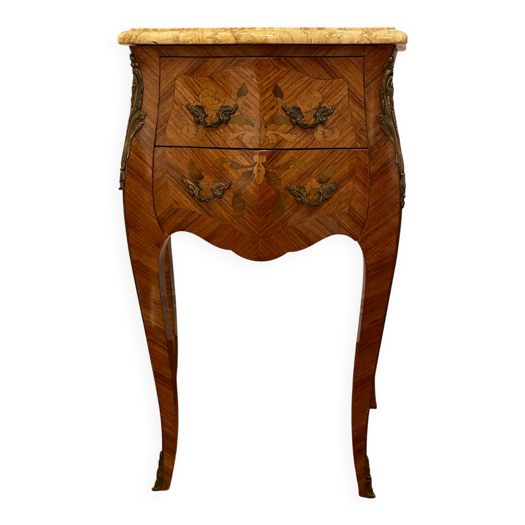 Louis XVI bedside table marquetry