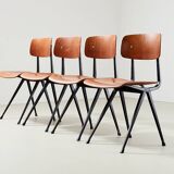 Friso Kramer Set of 4 Result chairs for Ahrend de Cirkel 1958
