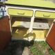 Yellow formica buffet
