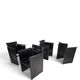 Arrben Solaria leather dining chairs, set of 4 by Tito Agnoli, 1970