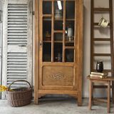 Art Deco oak display case