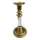 Brass and Lucite Candle Holder