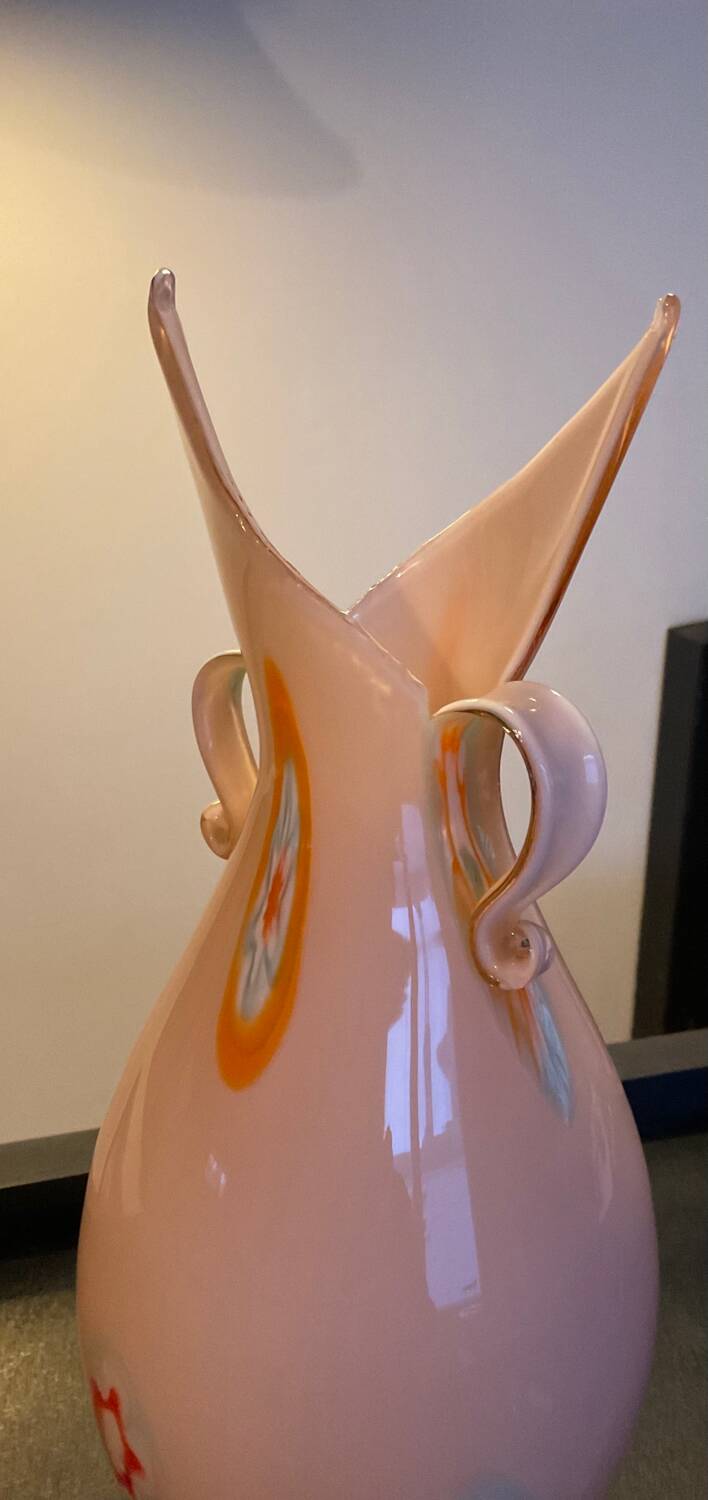 Vintage Murano millefiori vase