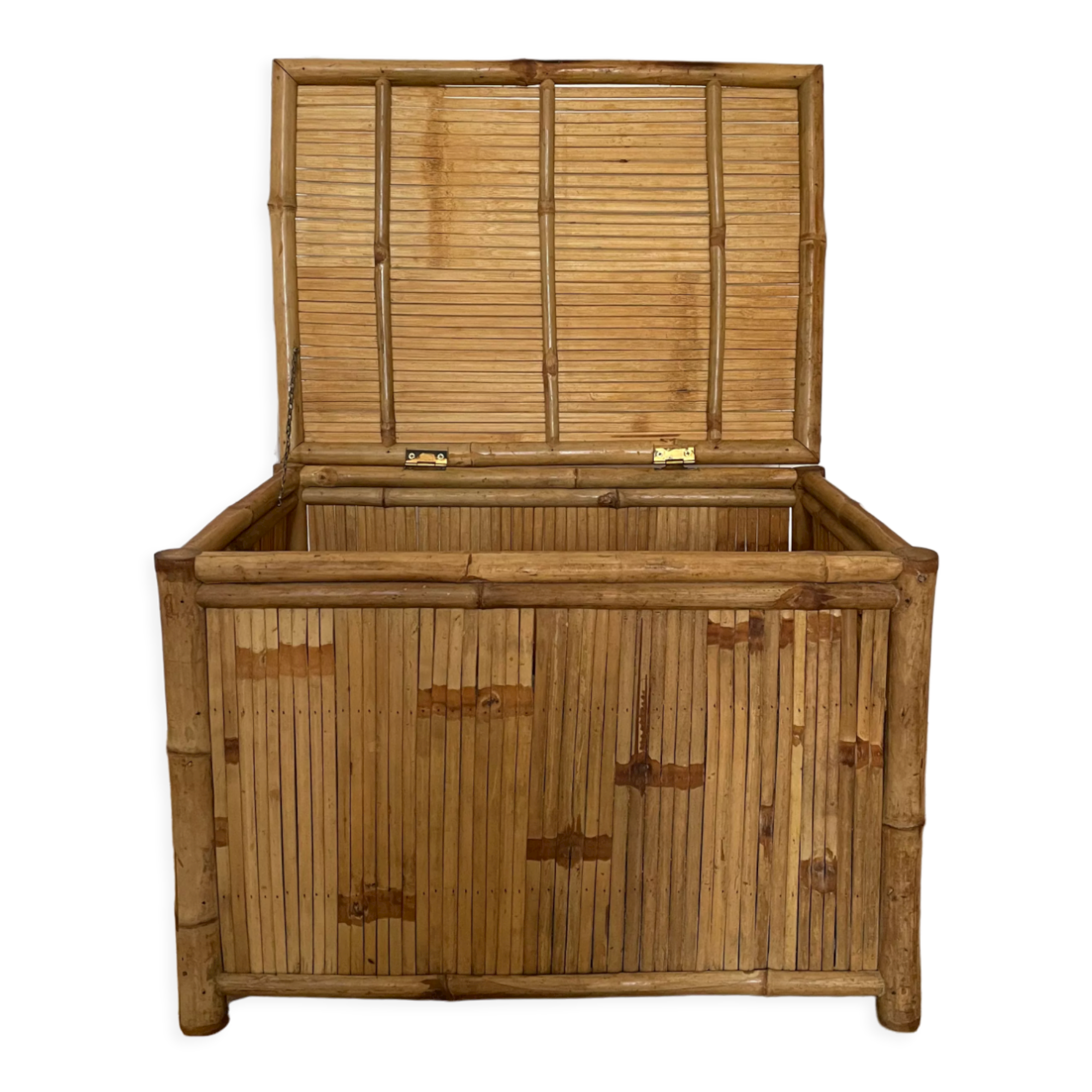 Bamboo storage chest, 1960