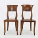 1980s Pair of Solid Teak Chairs, India