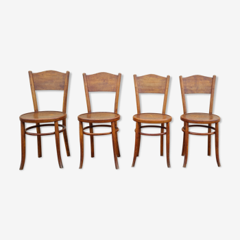 Set de quatre chaises bistrot Fischel