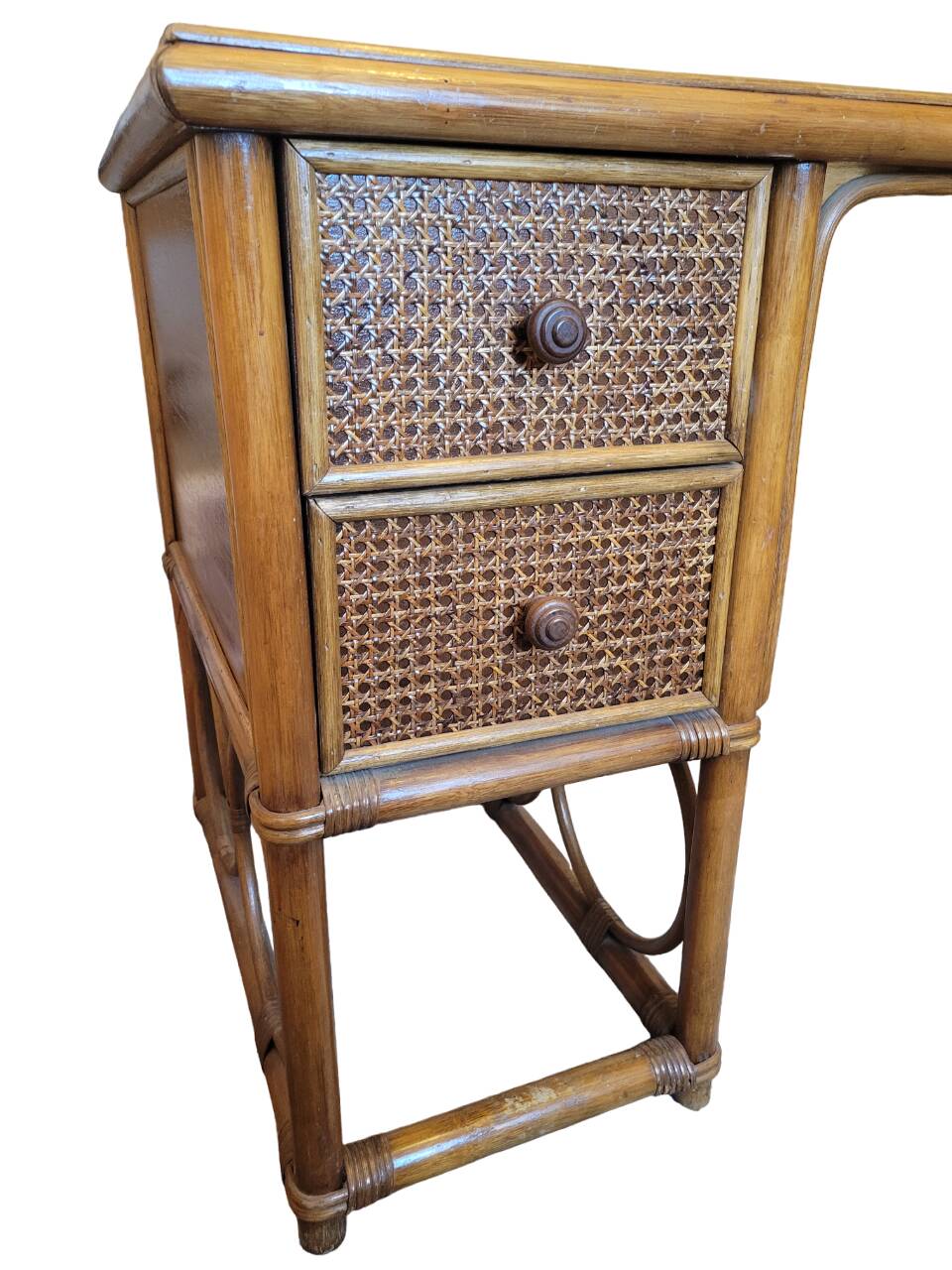 Vintage rattan desk