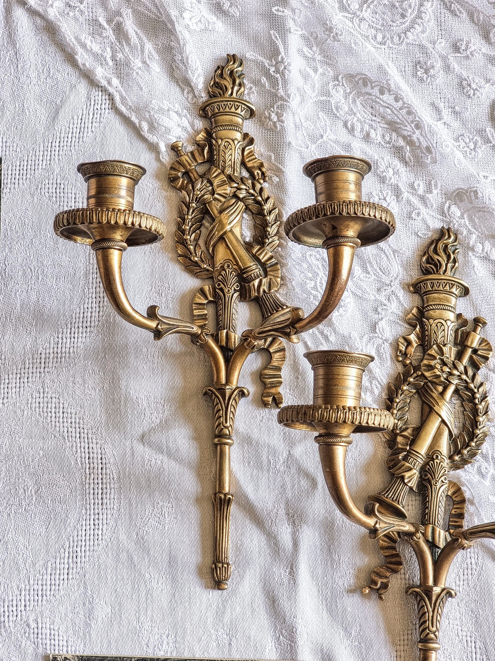 Empire wall sconces