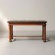 Modernist oak dining table, France, 1940–1950