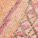 3x12 Red Orange Vintage Runner Rug, 89x373Cm