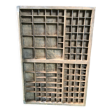 Set of 9 old printer drawers