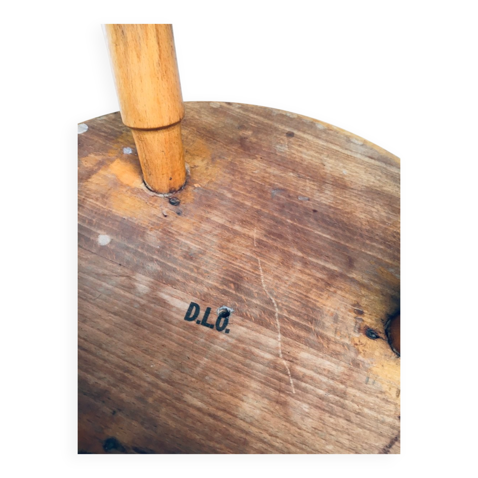 Industrial Low Tripod Stools, Belgium, 1950s, Set of 3