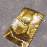 Vintage space age shaggy rug Junghans Germany 1970s