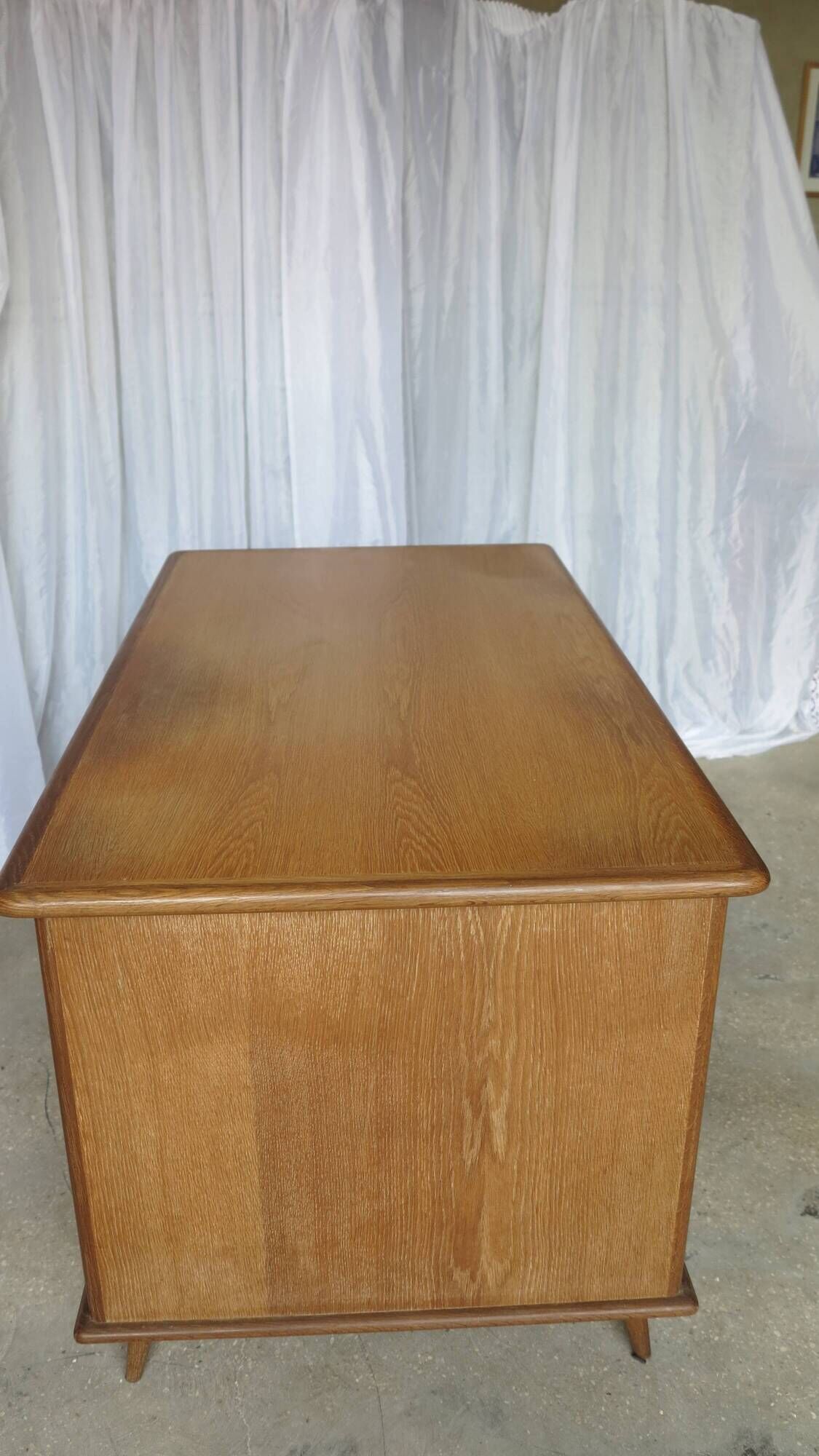 Minister's desk 1960s light oak