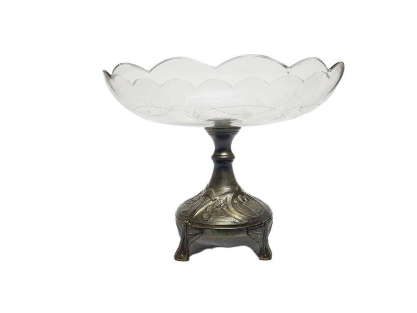 Art Nouveau bowl on stand, Germany, 1900s
