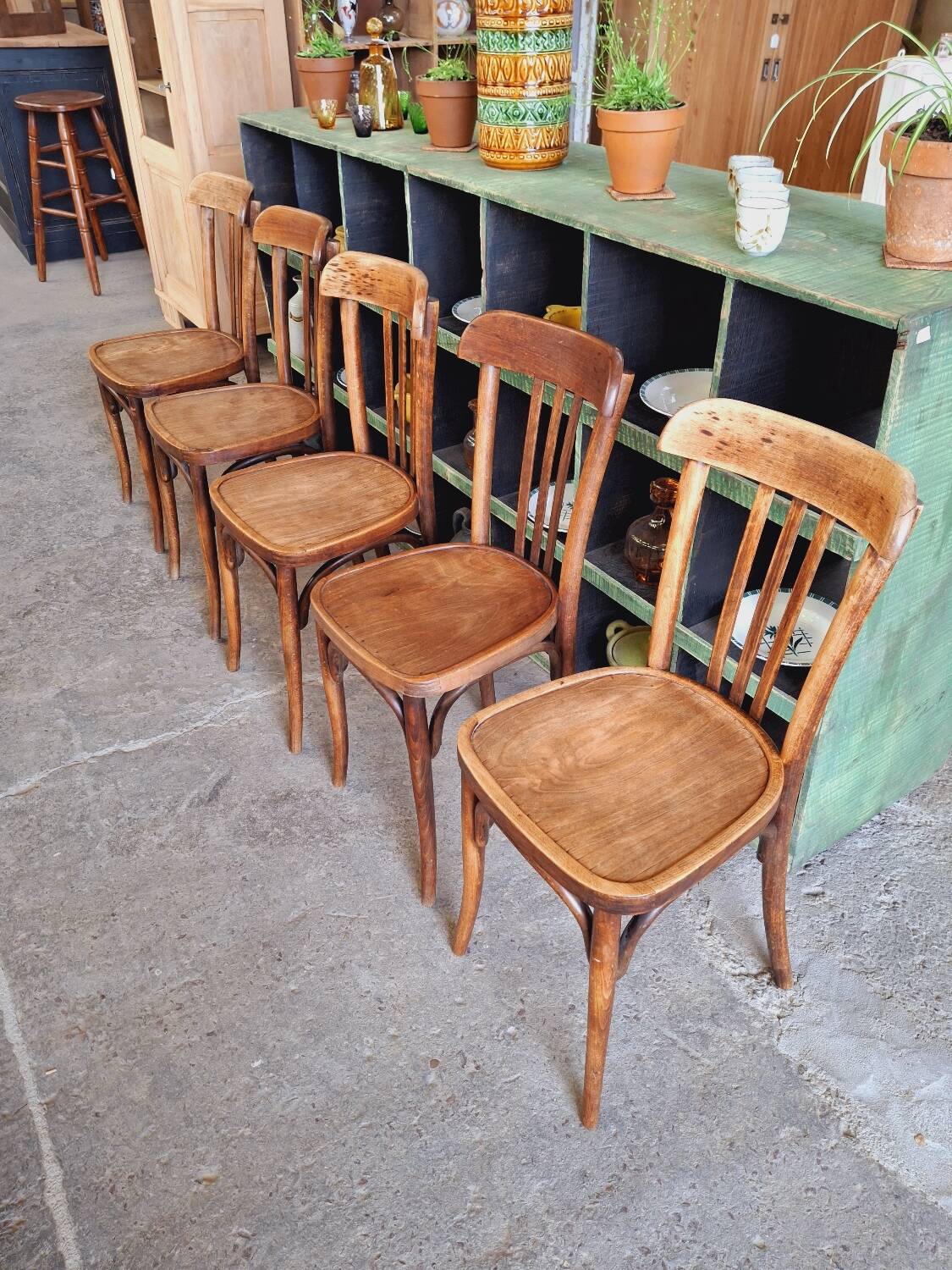 Old bistro chairs